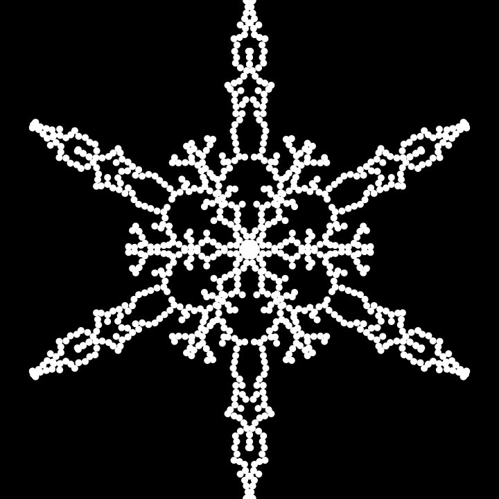 nanooooh1998's tweet image. various shapes of snowflake2 #generateart #processing #codingtrain