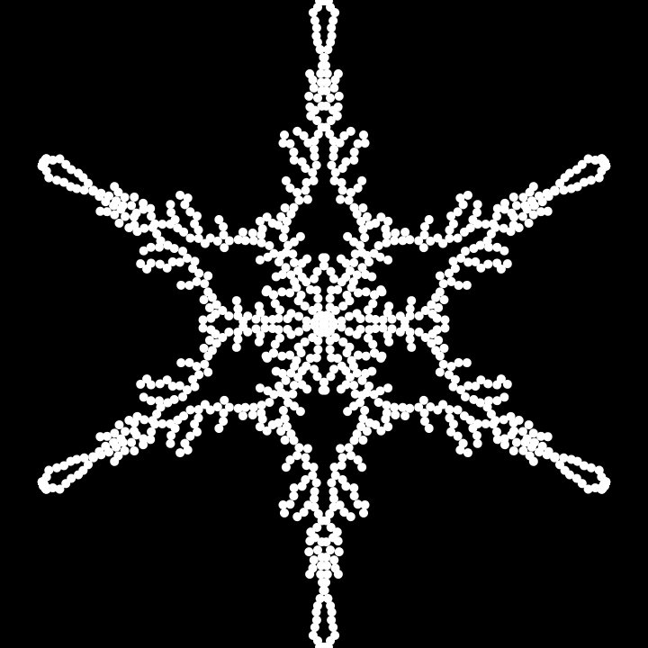 nanooooh1998's tweet image. various shapes of snowflake2 #generateart #processing #codingtrain