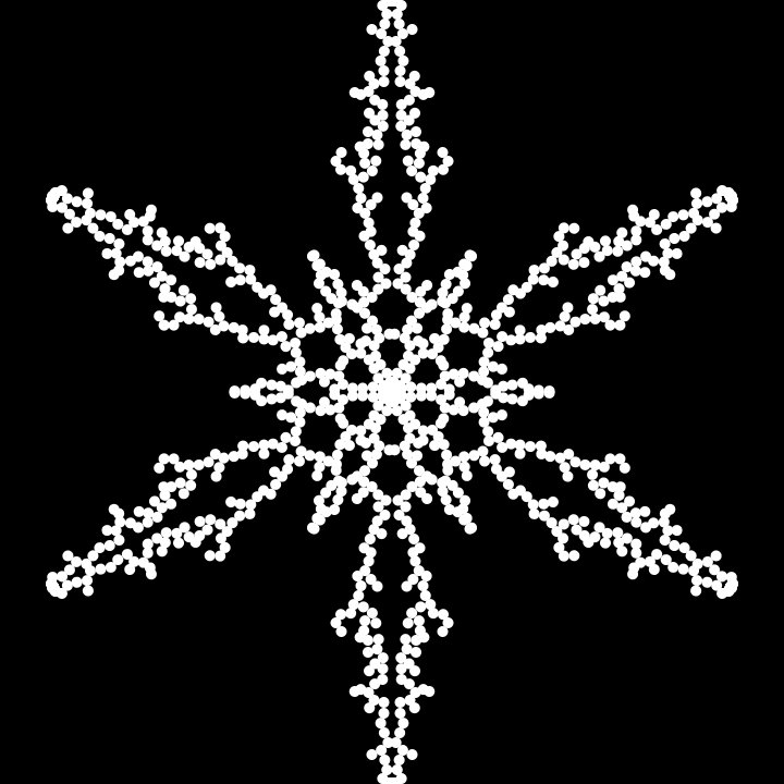 nanooooh1998's tweet image. various shapes of snowflake2 #generateart #processing #codingtrain