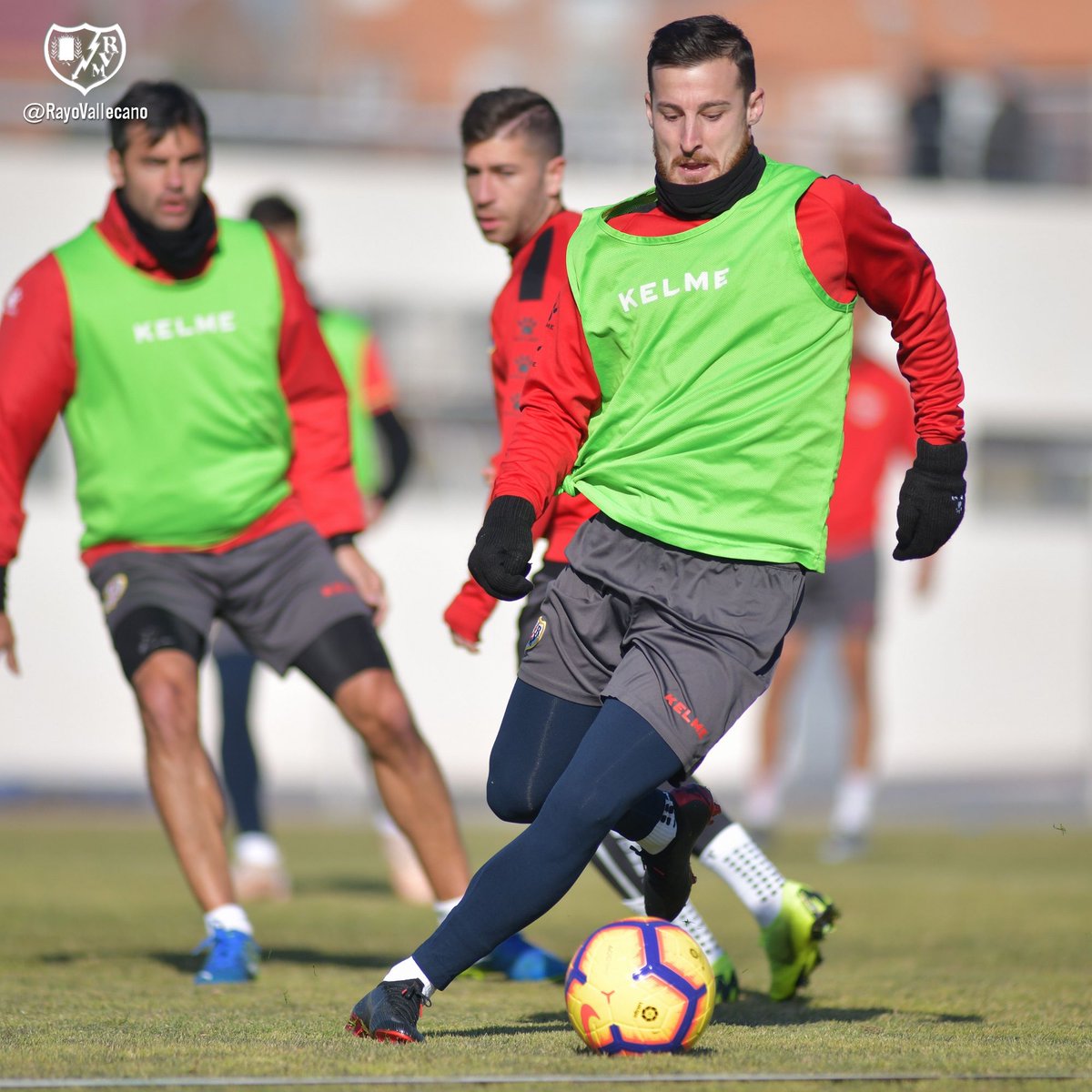 Entrenamiento del Rayo Vallecano.