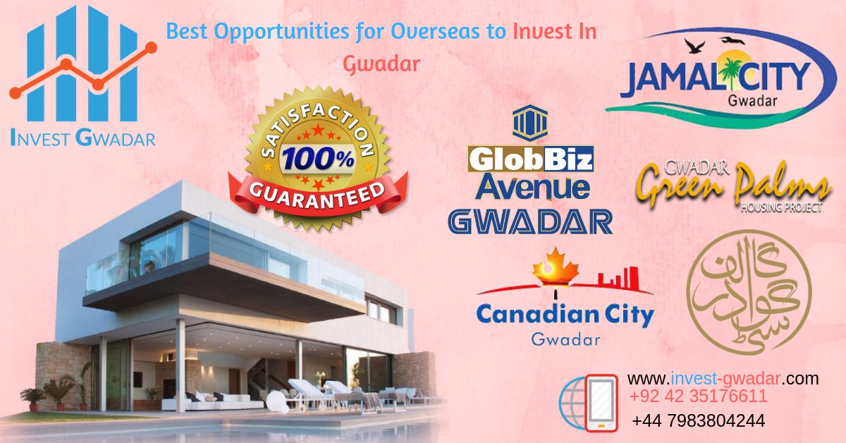 InvestGwadar's tweet photo. Best Opportunities for Overseas to Invest In Gwadar
We at Invest Gwadar promise you to provide the best opportunities to Invest In Gwadar. 
#InvestmentOpportunitiesinGwadar #Propertyinvestmentservice #Gwadarproperties #Propertyinvestmentinpakistan
https://t.co/K0Ty0iwgRC https://t.co/UJK5uSIxKK