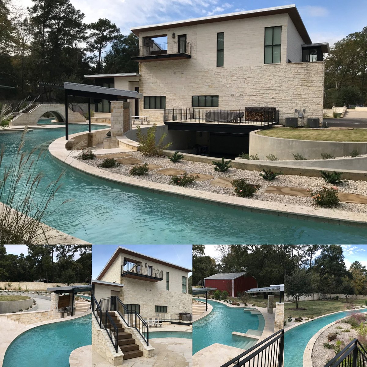 You have the idea and we help with the innovation and current. Great project by <a href="/AquascapesPool/">Aquascapes Pools</a> powered by <a href="/CurrentSystems/">Riverflow Pumps</a>. #lazyriver #water #fun #beauty riverflowpumps.com