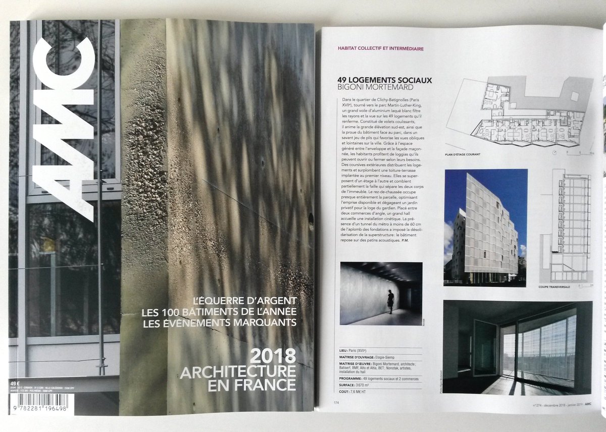 amortemard02's tweet photo. Nos 49 logements de Clichy Batignolles dans l'annuel 2018 d'AMC @ElogieSiemp @batiserf @BMF_conseil https://t.co/FIOJUK6Jsp