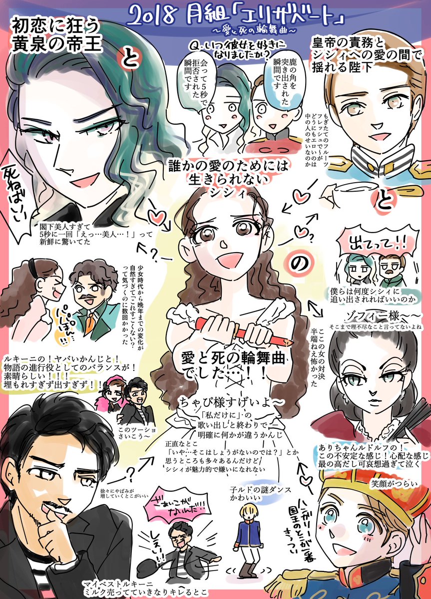 あんスタ 月組 エリザベート 愛と死の輪舞曲 レポのような感想お絵かき 考察するオタ 藤田里奈 はとにっき シリーズ発売中 の漫画 あんスタ 月組 エリザベート 愛と死の輪舞曲 レポのような感想お絵かき 考察するオタ 藤田里奈 はとにっき シリーズ発売中 の漫画