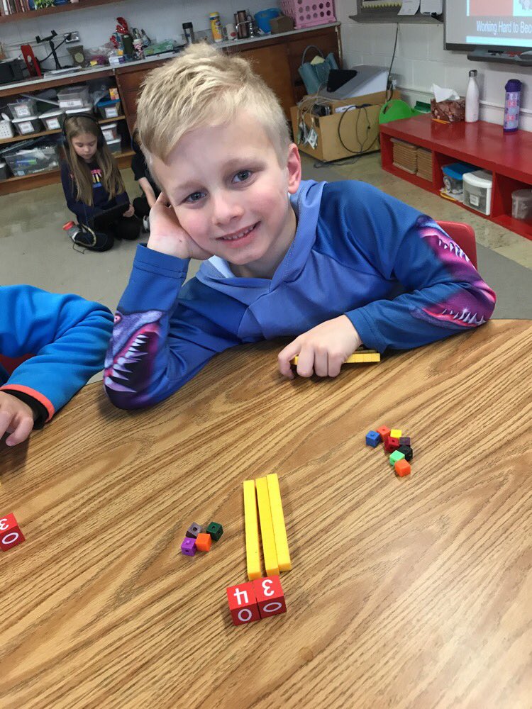 Use tens and ones to create numbers and introduce place value. This was a fun warm up to start my guided math. #spsmathchat