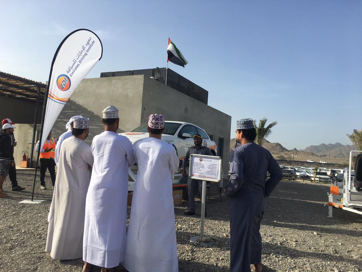 EmiratesDriving's tweet photo. Now spreading our #roadsafety awareness in Hatta! Take a look at our demo held at the Hatta Wadi Hub. #emiratesdriving #visithatta https://t.co/r4mpe3GZjZ