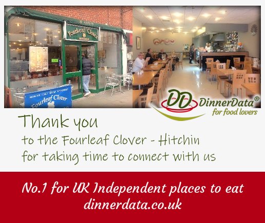 DinnerData's tweet image. David from our team has just met with Fourleaf Clover Hitchin - thanks for your time guys :)