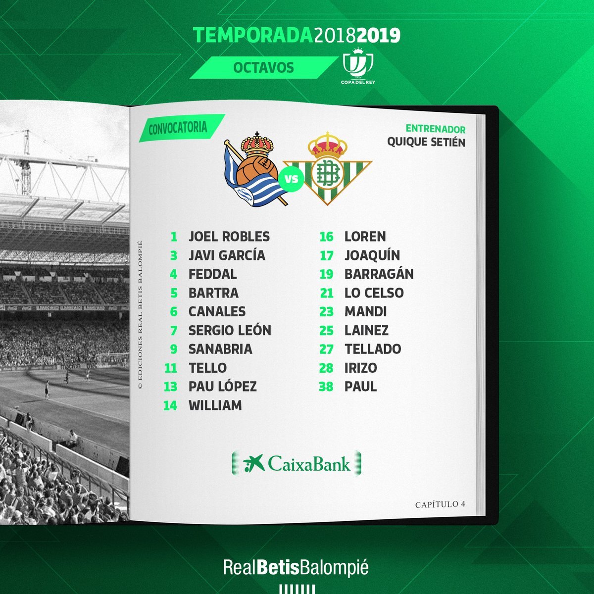 TabascoHOY's tweet image. #Entérate
El #OrgulloChoco @DiegoLainez10 aparece en su primer convocatoria para jugar con el @RealBetis en la #CopaDelRey, contra la @RealSociedad, el día de mañana.