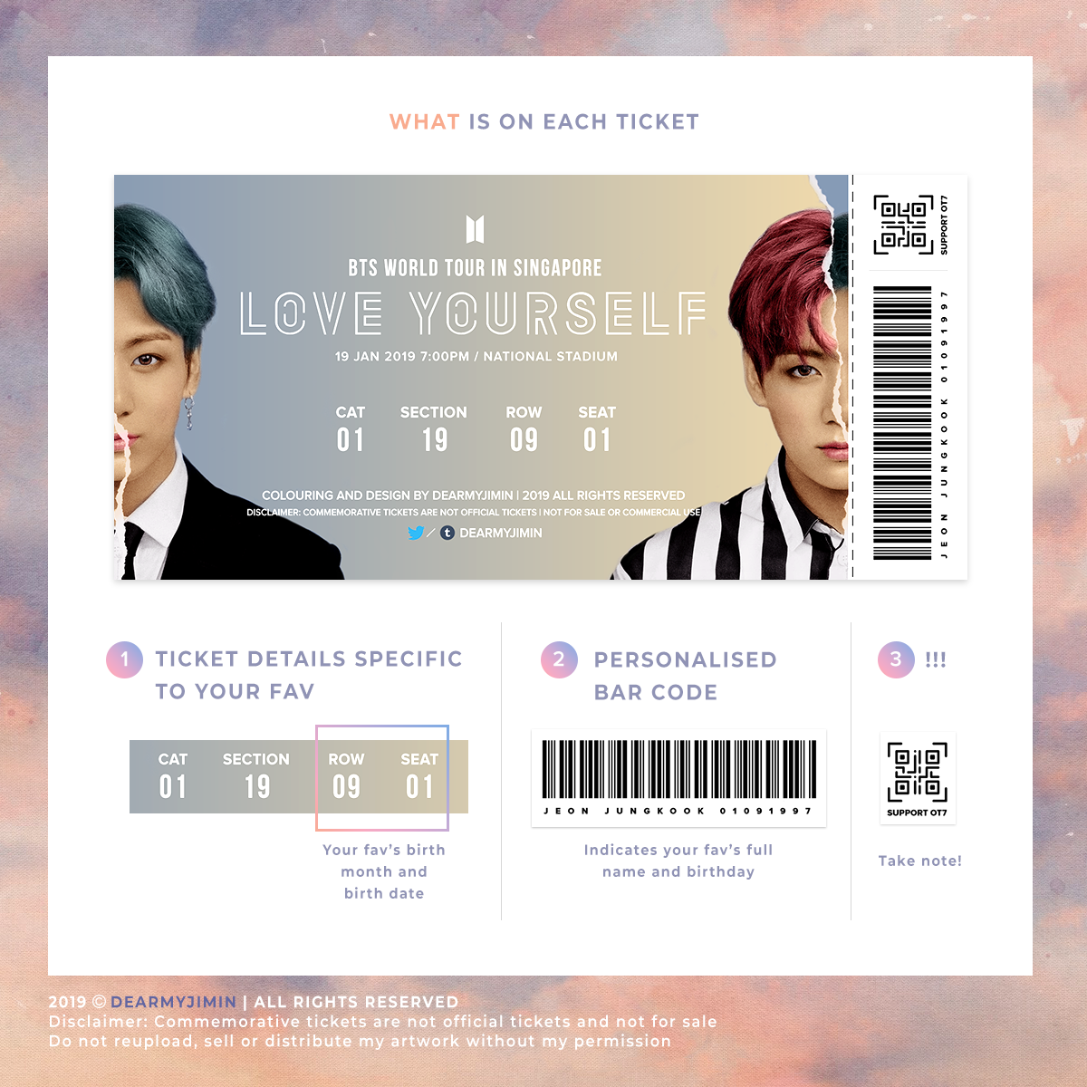 dearmyjimin's tweet photo. [Help RT💜] 

Fansupport in SG / Singapore
FREE Redesigned Concert Tickets 
🍀 first come first serve
🍀 limited quantities 
🍀 how to get: instructions below
🗓️19 Jan 2019 
📍 TBA 🕐 TBA

#LoveYourselfinSG #LoveYourselfSG #BTS #LYinSG #LYSG #BTSinSG https://t.co/D1WX8Hsfsz