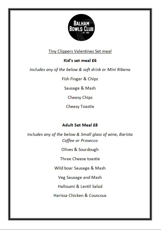 We're putting on Valentine workshops on Fri 8th Feb for toddlers &amp; nursery incl. making a card with your little one for that someone special &amp; if you want a glass of Prosecco &amp; lunch the <a href="/balhambowls/">Balham Bowls Club</a> have created a set menu-what's not to love?Booking- fun@cliptheartre.com