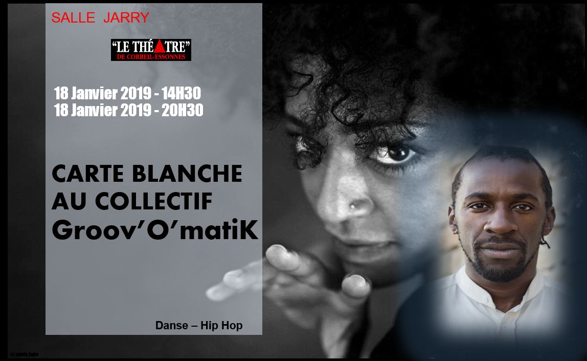 Théâtre de Corbeil-Essonnes (@theatrecorbeil) on Twitter photo CARTE BLANCHE AU COLLECTIF GROOV’O’MATIK
Théâtre de Corbeil-Essonnes
Vendredi 18 Janvier 2019 à 14H15
Vendredi 18 Janvier 2019 à 20H30
Le Krump est une danse très codifiée et hiérarchisée, née à Los Angeles dans les années 2000 suite à des émeutes raciales.
<a href="/Steve_LeLong/">Steve "Lelong" Kamseu</a> CARTE BLANCHE AU COLLECTIF GROOV’O’MATIK
Théâtre de Corbeil-Essonnes
Vendredi 18 Janvier 2019 à 14H15
Vendredi 18 Janvier 2019 à 20H30
Le Krump est une danse très codifiée et hiérarchisée, née à Los Angeles dans les années 2000 suite à des émeutes raciales.
<a href="/Steve_LeLong/">Steve "Lelong" Kamseu</a>