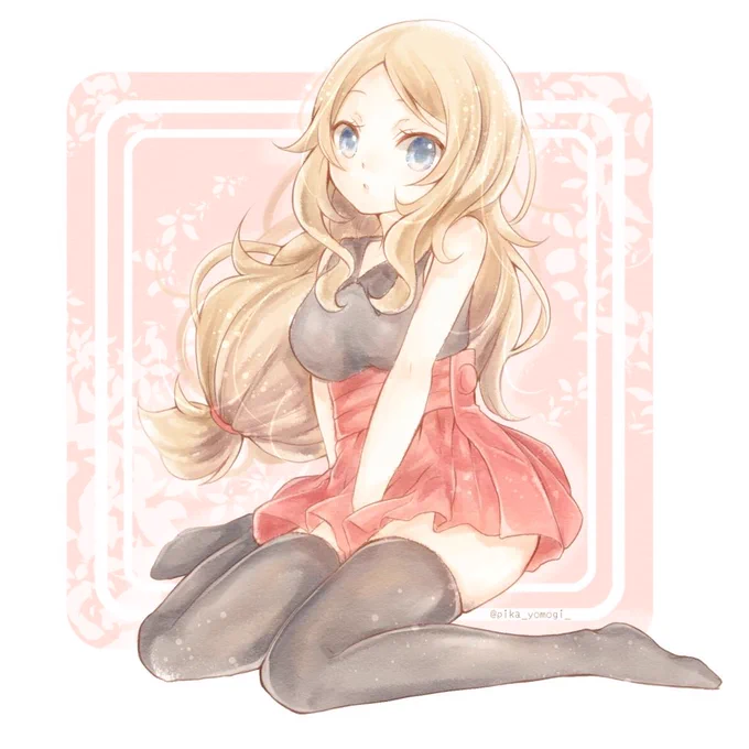 セレナ
#ポケモントレーナー版深夜の真剣お絵描き60分一本勝負 