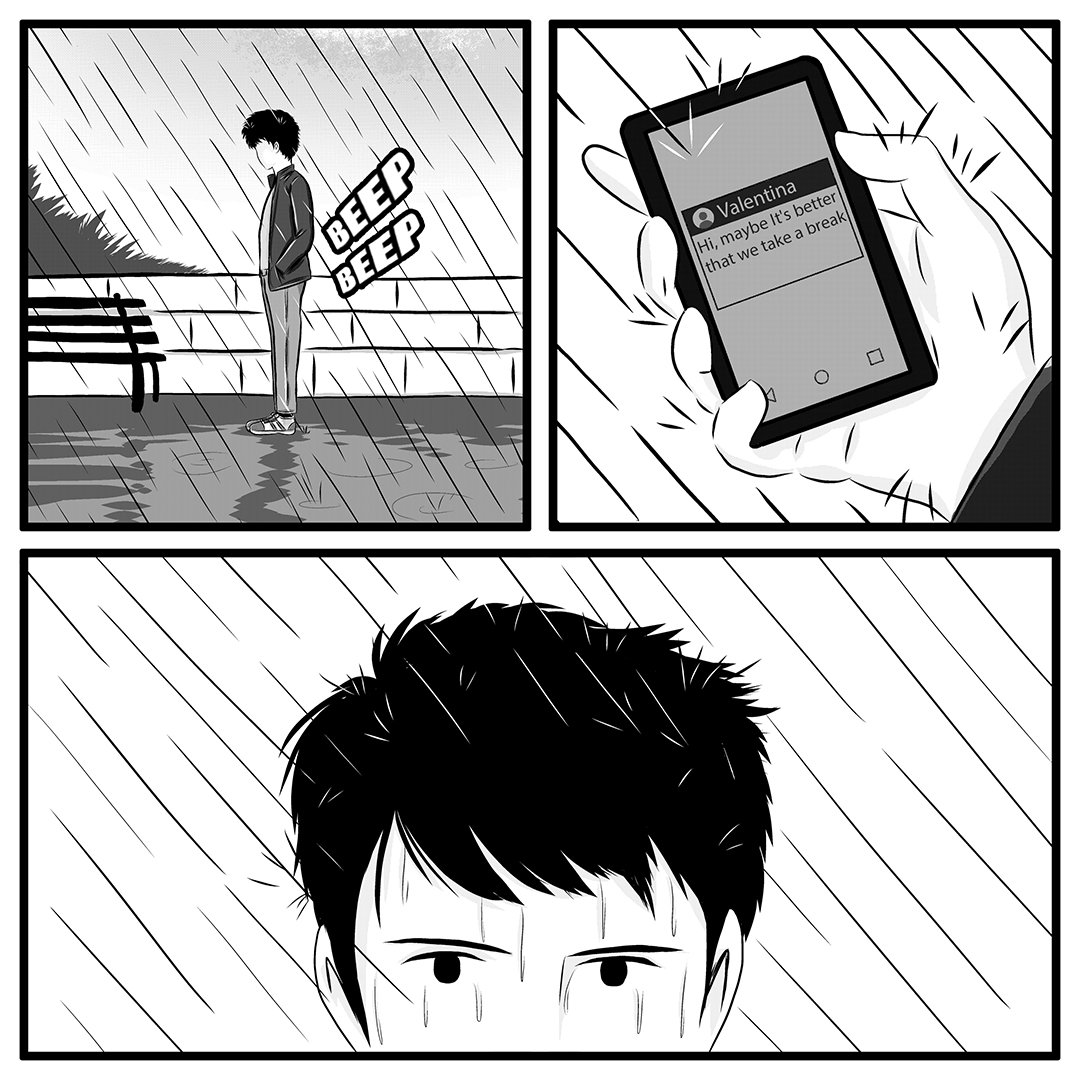 Jects's tweet photo. «It never rains but pours» ~ Instacomics_1// #webcomic #comicstrip #comicstrips #webcomics #comics #instacomic #fumetto #doodle #instacomics #Jects #sergiocaggianelli #illustration #illustrazione #amazing #disegno #cintiq #wacom #draw #digitalart #artwork #drawing #rain #raining https://t.co/djE4NBBzaE