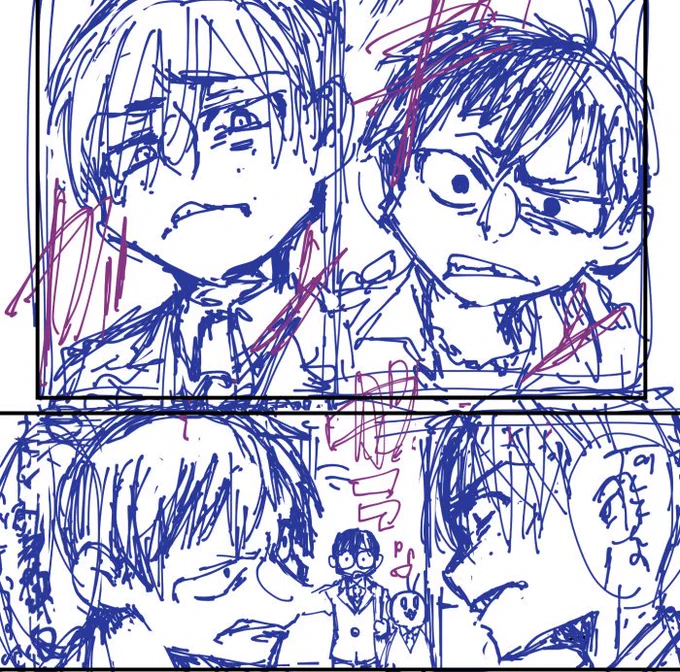 今ねぇ…またしょうもないという概念が受肉したようなぬるま湯ギャグ(18)描いてるんだよね…ほんと好き勝手にいじり倒せるの今だけだからって遅筆が必死だょ…… 
