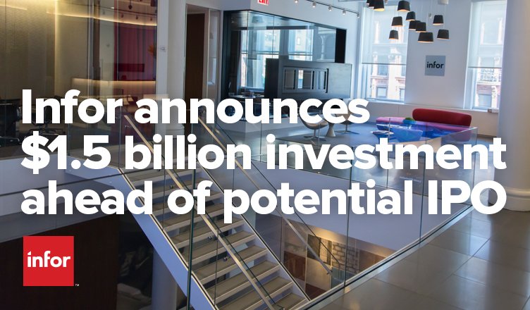 Koch and Golden Gate Capital’s investment is powerful validation of Infor’s strategy and growth—an evolution fueled by product innovation, commitment to our customers, and a cloud-first approach. ow.ly/1Q2130nkN1B #TeamInfor