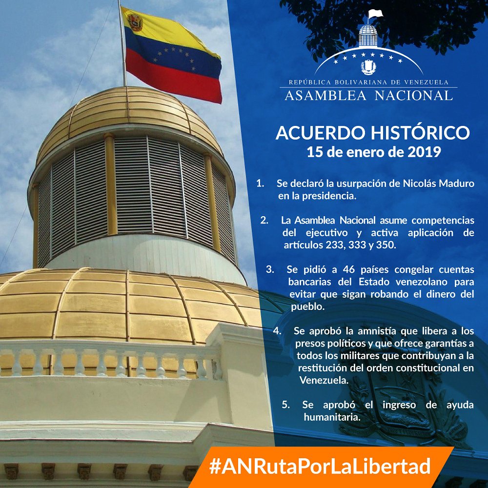 VpGremiosZulia's tweet photo. El respeto a la CRBV es el único aval democrático que ampara la decisión de asumir las competencias del Poder Ejecutivo y ponen en marcha la aplicación de los Art. 233, 333 y 350 para la restauración del Estado de Derecho en Vzla y el cese de la usurpación. #ANRutaPorLaLibertad https://t.co/LehPTCghRZ
