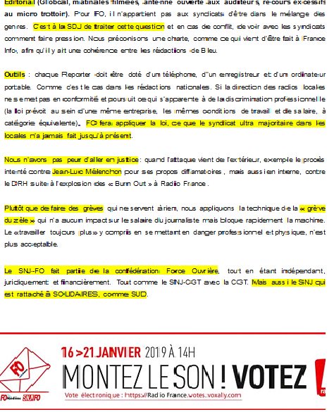 Snj Fo Radiofrance On Twitter 3 3 Election Cse Radiofrance 16 21 Janvier Votez Snjfo