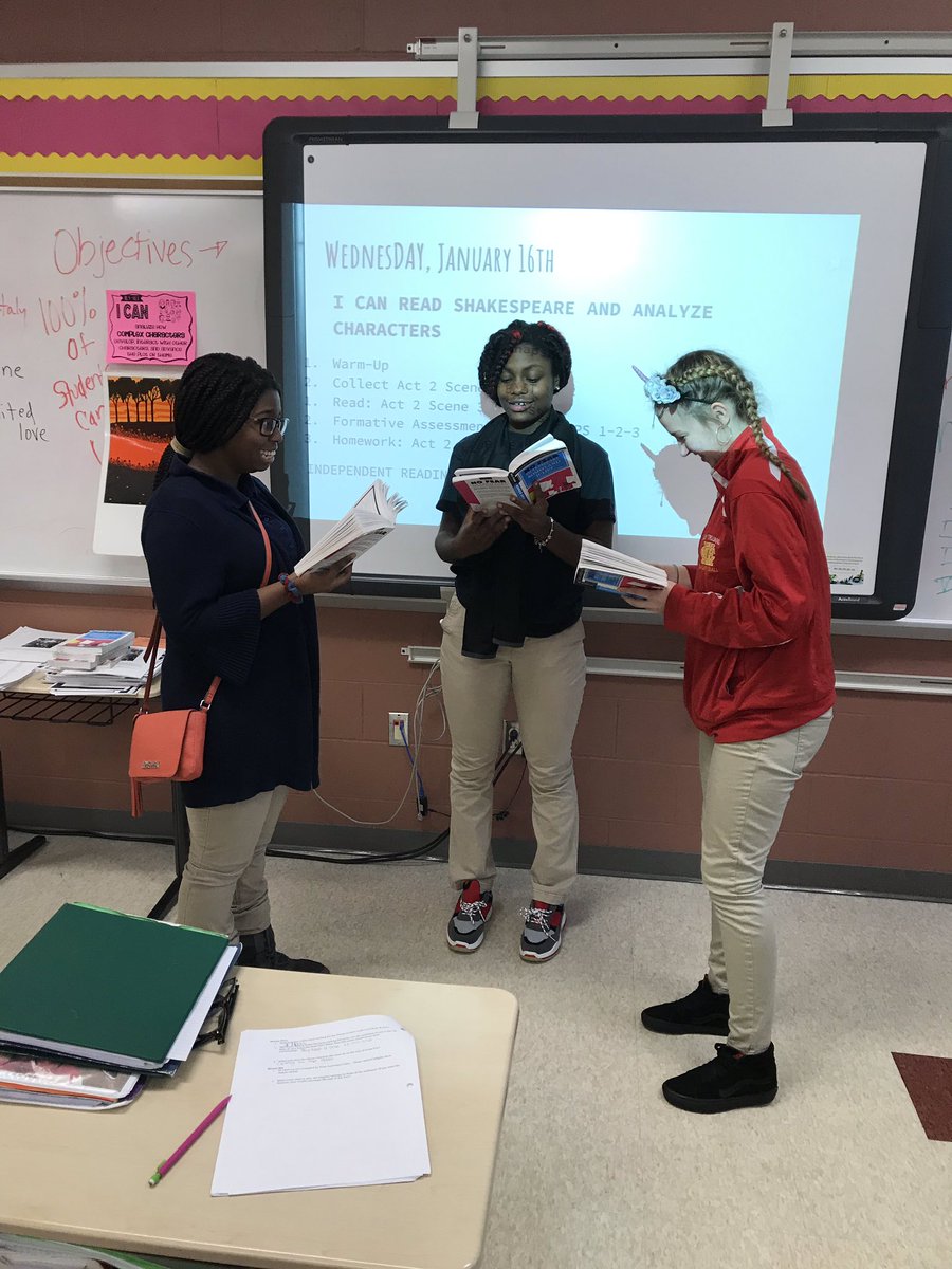 nchkemphaus's tweet photo. Acting out the wedding scene from Romeo and Juliet 👰🏼🤵🏽#Shakespeare #RomeoAndJuliet #englishfun https://t.co/p5lFBZwWJR