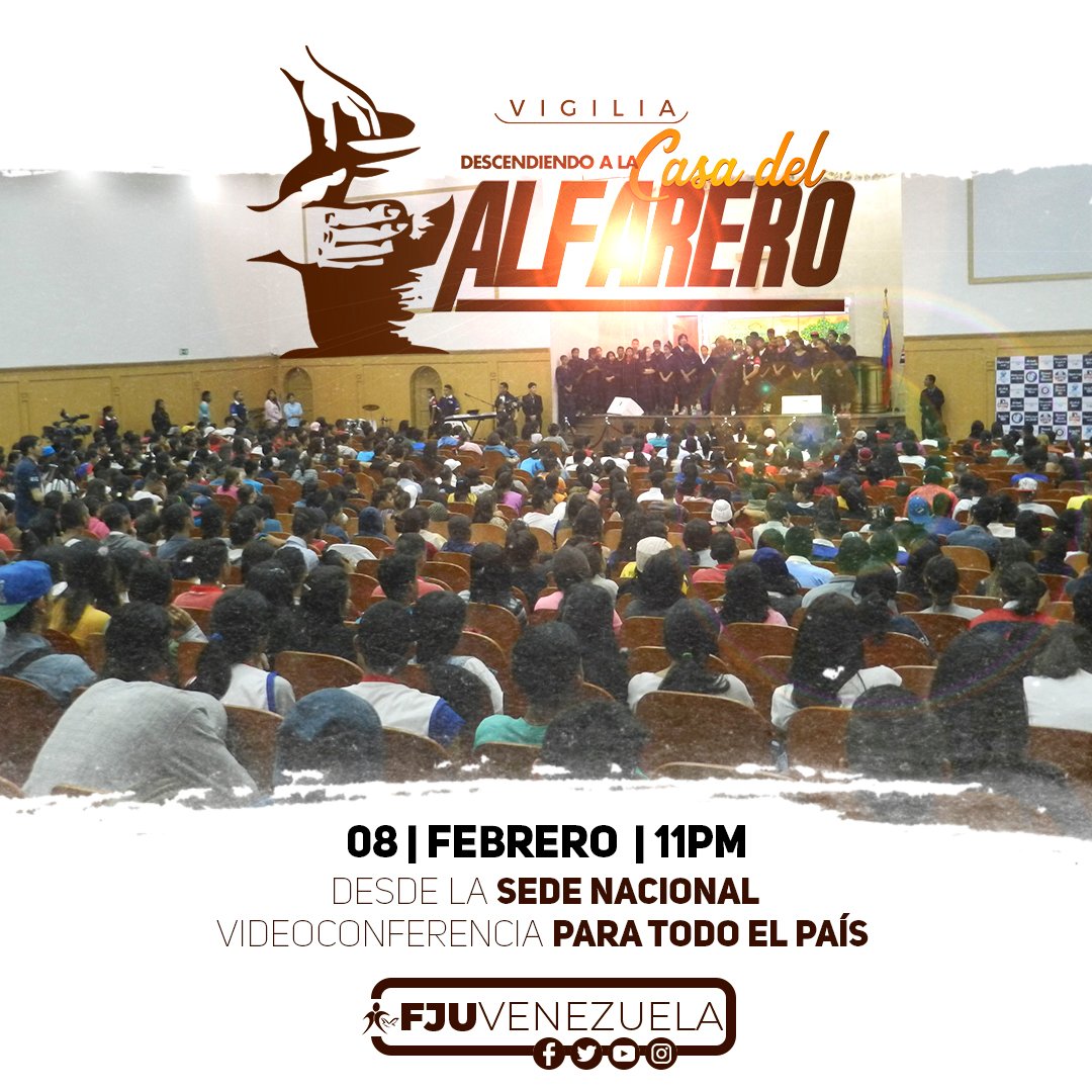 FJUVenezuela's tweet photo. ¡La primera #VigiliaFJU del año! #FJU #16Ene #Vigilia #FJU #MediosFJU #MídiaFJU #FuerzaJoven #Evento https://t.co/w6dOELnQGX