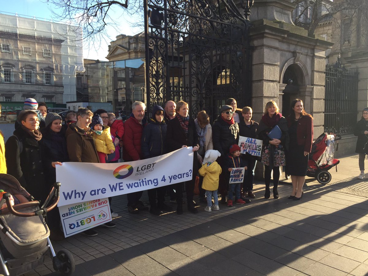 GraceOSllvn's tweet photo. Standing with @LGBT_ie in support of fair treatment for same sex parents in Ireland. New legislation needs to deliver for mothers, fathers and their families 👩‍👩‍👦👨‍👨‍👧 🏳️‍🌈 https://t.co/04nZuMGdwm