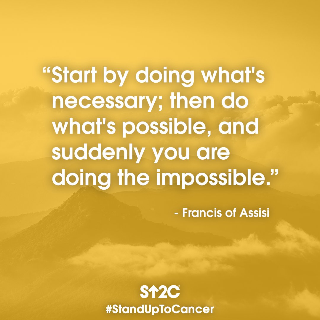 SU2C's tweet photo. Today is a great day to start. ✨#WednesdayWisdom #StandUpToCancer https://t.co/QeO2rRJDp2