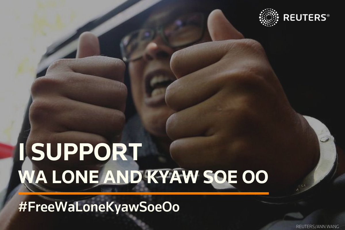 Starting another day working as a journalist, surrounded by family as the day begins. Mindful that my colleagues are still behind bars more than one year on for doing their jobs. Journalism is not a crime. #FreeWaLoneKyawSoeOo