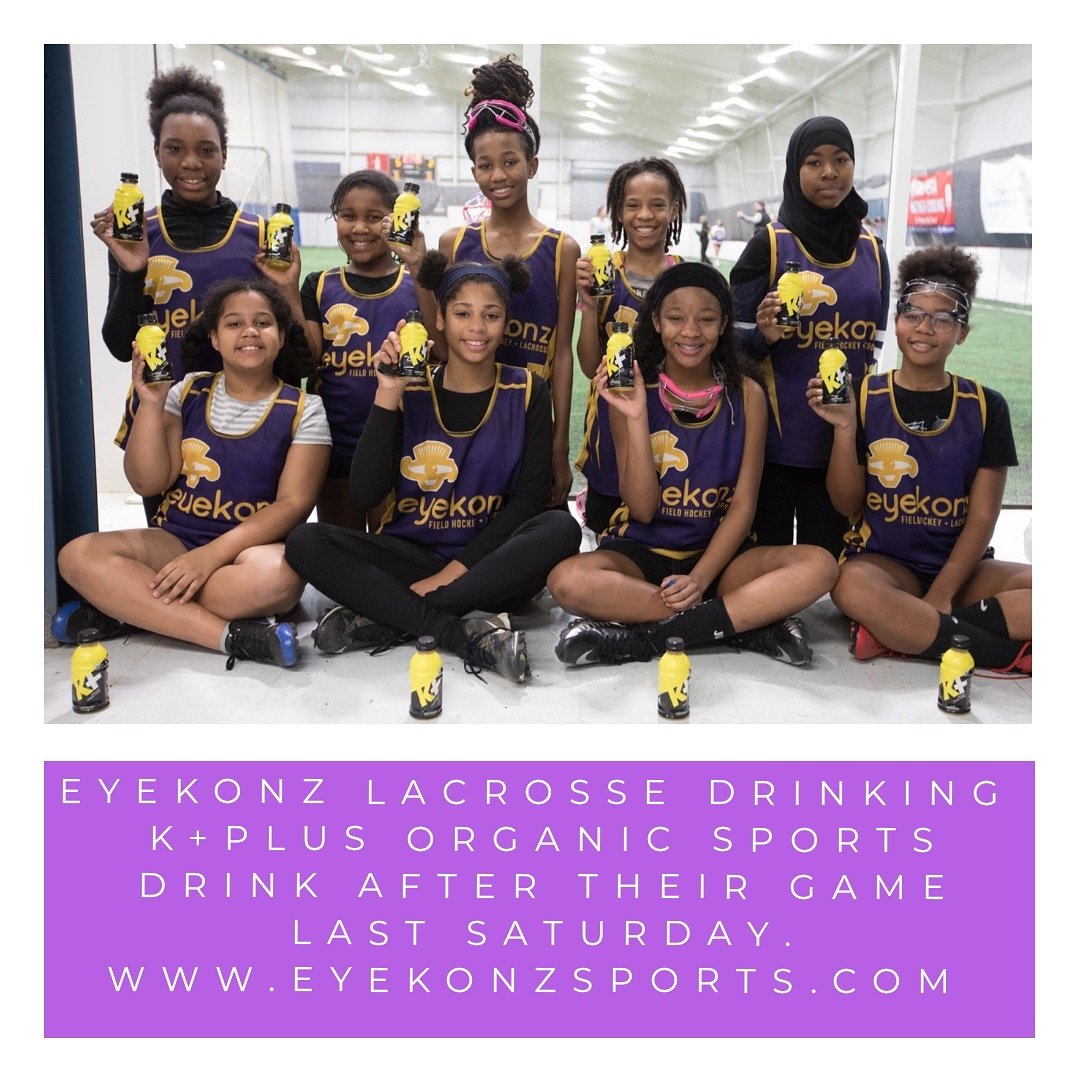 EyekonzSports's tweet photo. Eyekonz Girls Lacrosse enjoyed sipping on their K+ Plus  organic sports drink during and after their game last Saturday . We chose lemonade flavor last week and the girls loved it!  We just don't teach them the game we prepare them for life-EYEKONZ #kplus
 #eyekonzsports https://t.co/domY5bi683