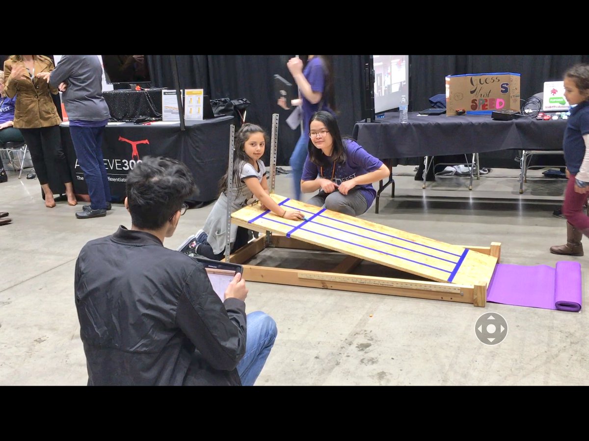 TyraClaytonEdu's tweet photo. @SHS_Mustangs AP Physics & @SHS_HPTech adapting what they have learned in class to get the younger Ss excited about science with the Vernier Physics App. Old school ramp + hot wheels + iPad = FUN! Shout out to Brown & Nash! #GISDTechFest @GISD_Technology @gisdcia @DigitalGISD https://t.co/i77ly4hPSn
