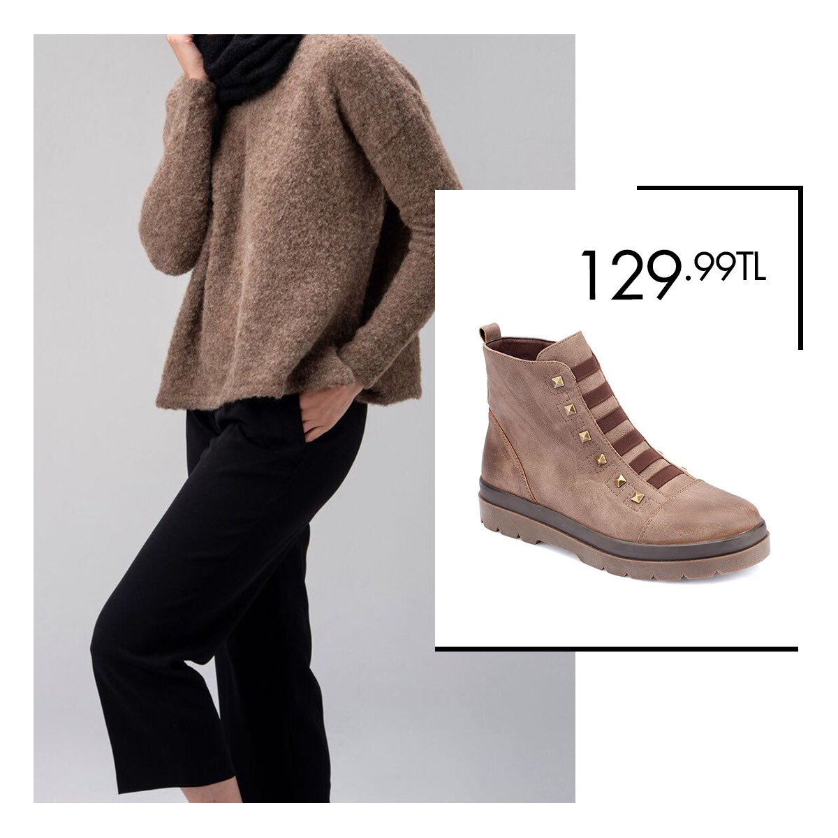 Salaş kazaklarınız ve siyah pantolonlarınızın tamamlayıcısı olacak vizon botlarla stiliniz hep ön planda! Vizon Kadın Bot 36-40 Numara 129,99 TL 🔎 100335079 http://bit.ly/2AOzv9X