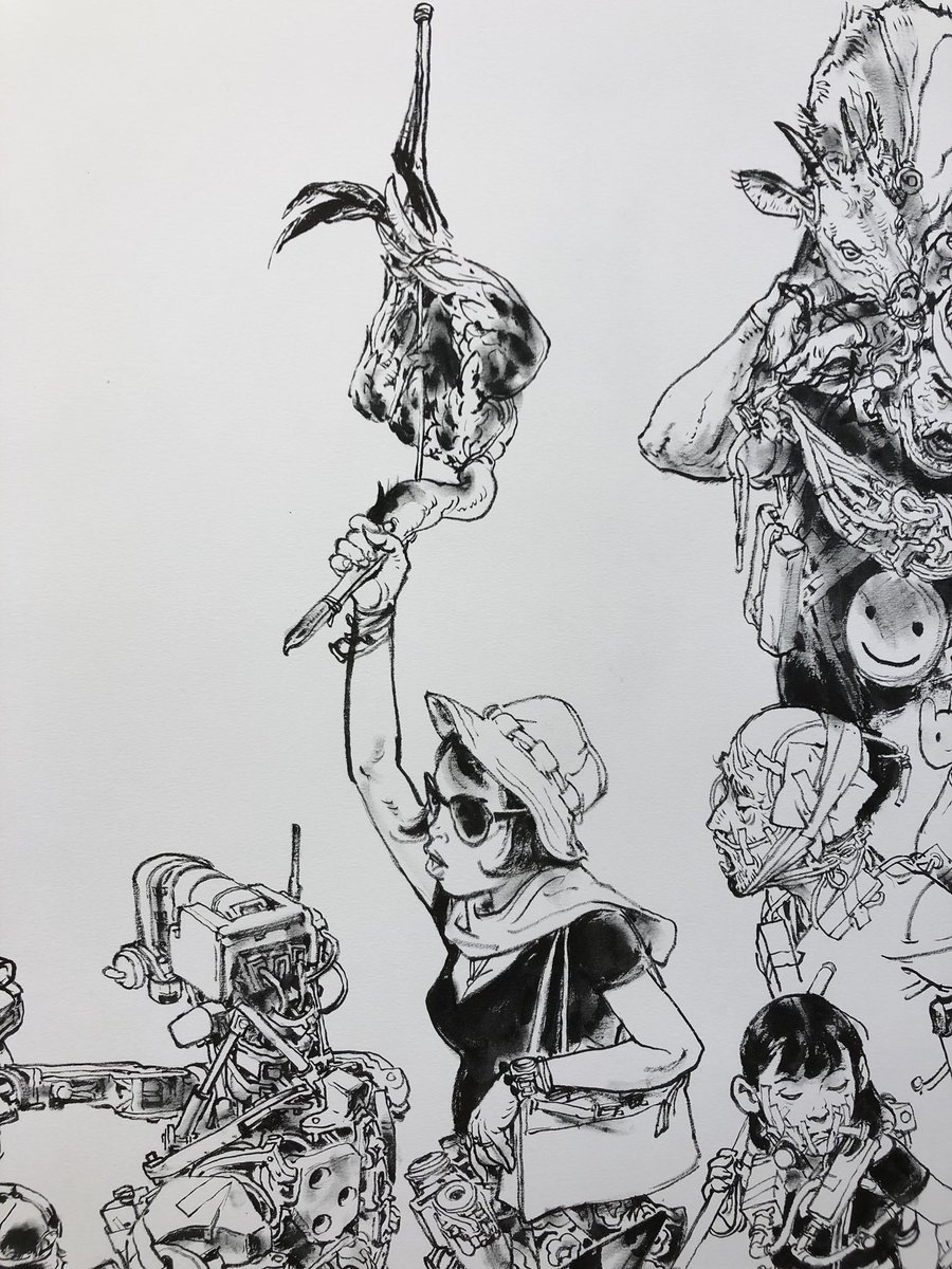 superani82's tweet photo. 16th of January. Live Drawing show at @galeriemaghen ,Paris. using @pentel_pepe brush pen. https://t.co/DbmWtQu6xx https://t.co/3Y0dMCUv5C #kimjunggi #danielmaghen #superani https://t.co/NReLoKK2X2 @kimjunggidirect @KimJungGiUS @SuperaniArt @kimjunggi_jp https://t.co/34rpGrOFuv