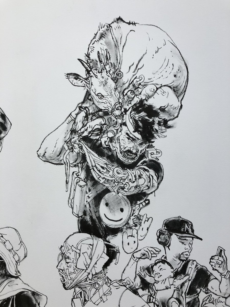 superani82's tweet photo. 16th of January. Live Drawing show at @galeriemaghen ,Paris. using @pentel_pepe brush pen. https://t.co/DbmWtQu6xx https://t.co/3Y0dMCUv5C #kimjunggi #danielmaghen #superani https://t.co/NReLoKK2X2 @kimjunggidirect @KimJungGiUS @SuperaniArt @kimjunggi_jp https://t.co/34rpGrOFuv