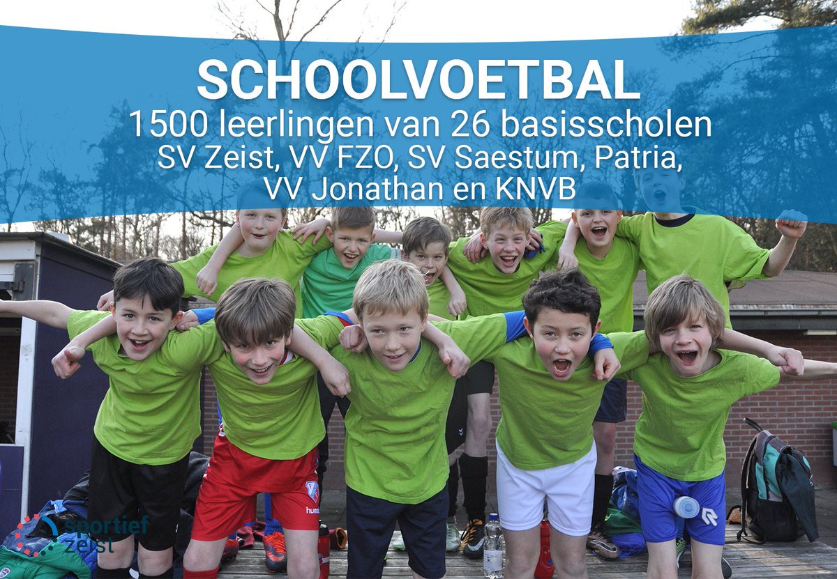 Schoolvoetbal | Je kan je vanaf vandaag inschrijven voor het jaarlijkse schoolvoetbaltoernooi. Groepen 5-6 spelen op 3 april en groepen 7-8 op 11 april. Inschrijven gaat via jouw juffrouw of meester en kan tot en met 13 februari. Kom maar op met die aanmeldingen!