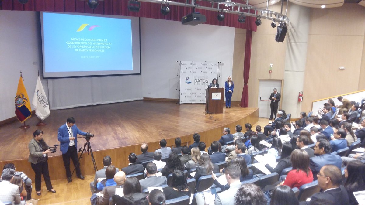 Telecom_Ec's tweet photo. Inicia evento de Mesas de diálogo para la construcción participativa del anteproyecto de Ley de Protección de Datos Personales. #ProtecciónDeDatos https://t.co/XPE9Z7xzoF