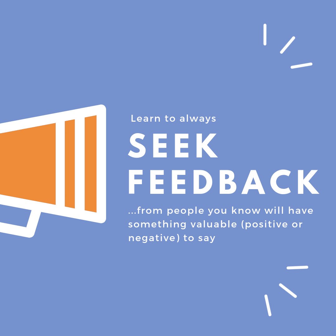leadrshipninja's tweet photo. Feedback is a gift... and it’s free! Ask for feedback and say thank you when you get it, even if you disagree.
-
#leadership #leadershipdevelopment #selfdevelopment #mindsetiseverything  #personaldevelopment #leadershipninja #leadershipcoach https://t.co/zoOqTMuATF