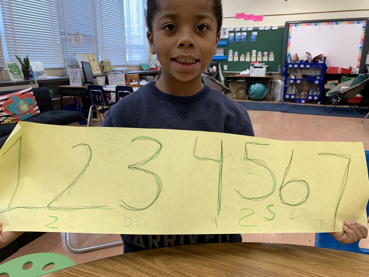 MsZellhofer's tweet image. We have been practicing correct number formation and I’m seeing some definite progress! #multisensoryteaching #teamBCPS #teacherlife @ScottsBranchES @LTillSBES @amcbride28