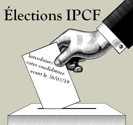 IPCF_'s tweet photo. Annonce des élections IPCF du 26 mars 2019
Date limite des candidatures 26 février 2019 : introduisez votre candidature à temps !

Pour plus d'informations sur le vote et la candidature :
https://t.co/3ouHiPSkdd https://t.co/JWXvpPmJIJ