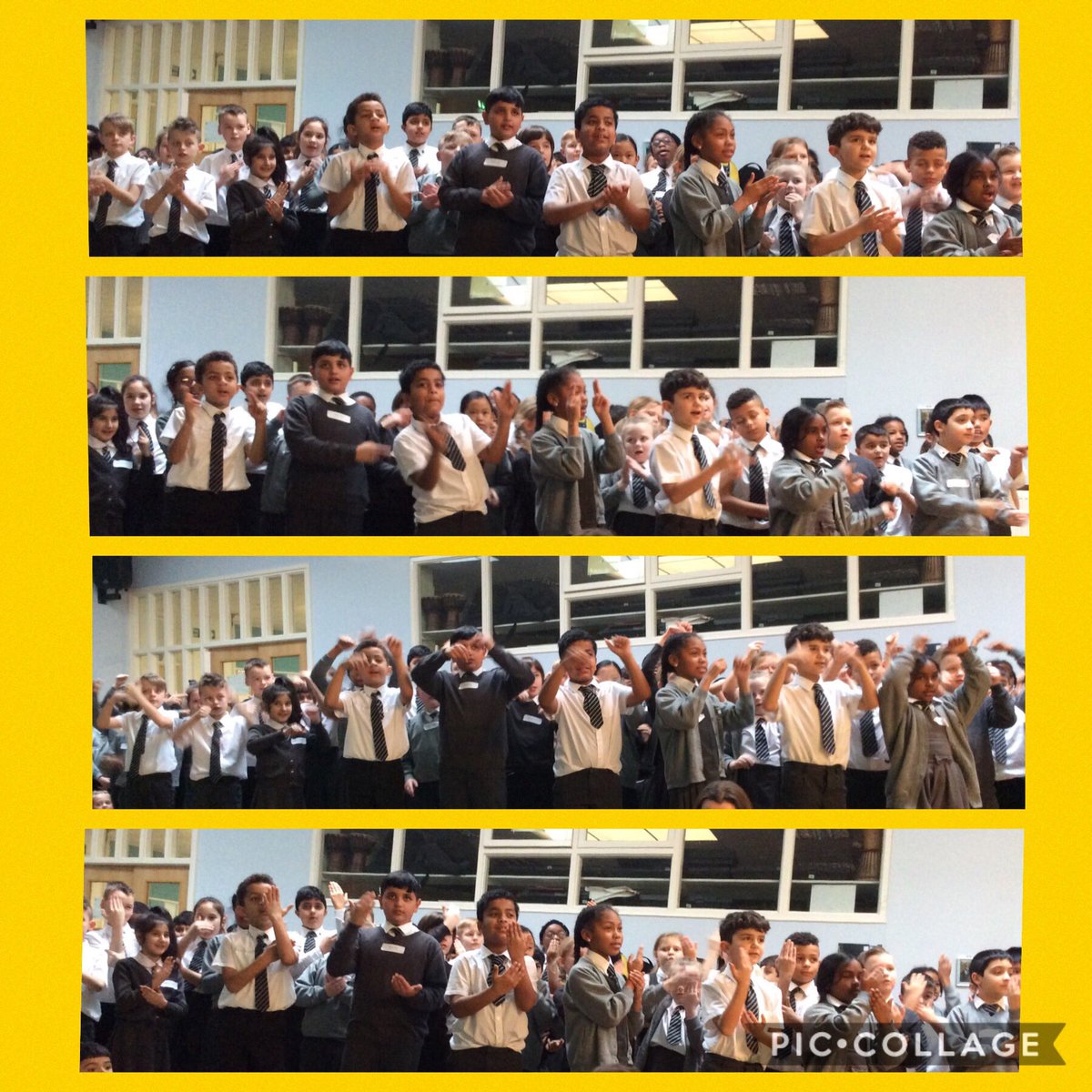 StBernsPrimary's tweet photo. As part of their #retreat day, #Year4 have learnt #signlanguage to the hymn #HisGoodnessNeverFails https://t.co/GpN2DcrBh9