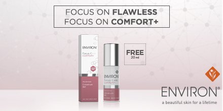 Focus on soothing and comforting sensitive skin with our Focus Care™ Comfort+ Range. Buy a limited edition 50ml Colostrum Gel, of which 20ml is FREE. Available at your nearest Environ Stockist : iiaa.eu/find-a-stockist #FocusOnFlawless