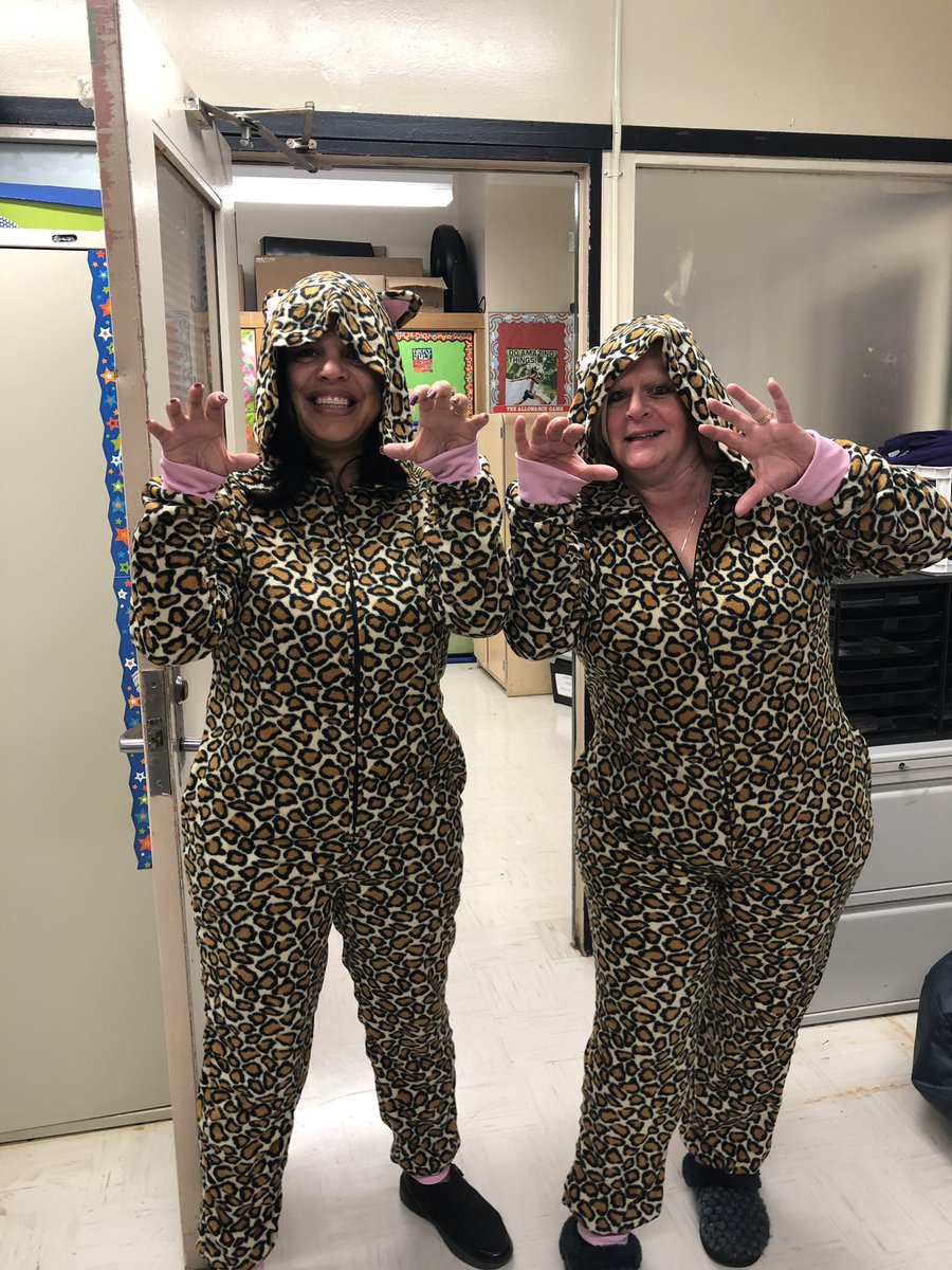 Coolest Cheetahs in the Coalition!!! <a href="/PS76Q/">PS76Q William Hallet</a>   Happy pajama day! #76learns #76spiritweek