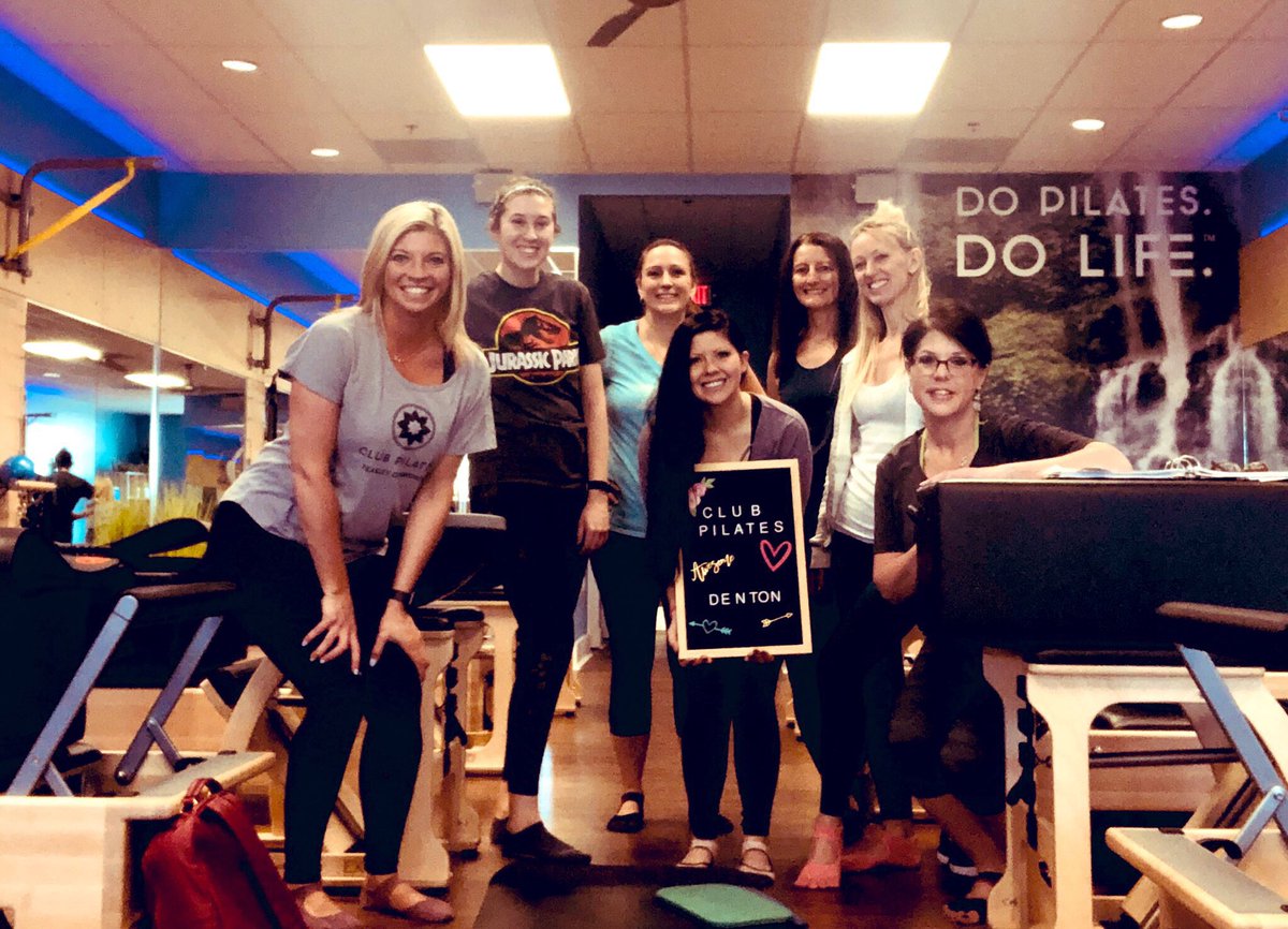 Awaggs22's tweet photo. Watch out #Denton— these ladies are on track to be the next #AMAZING group of Certified Pilates Instructors!! 

The Club Pilates Teacher Training Program takes certification to the NEXT LEVEL! 

#500TotalHours #TeacherTraining #DoPilatesDoLife #250Down #250MoreToGo #LESGO 💪🔥✌️ https://t.co/HLgppggLaG