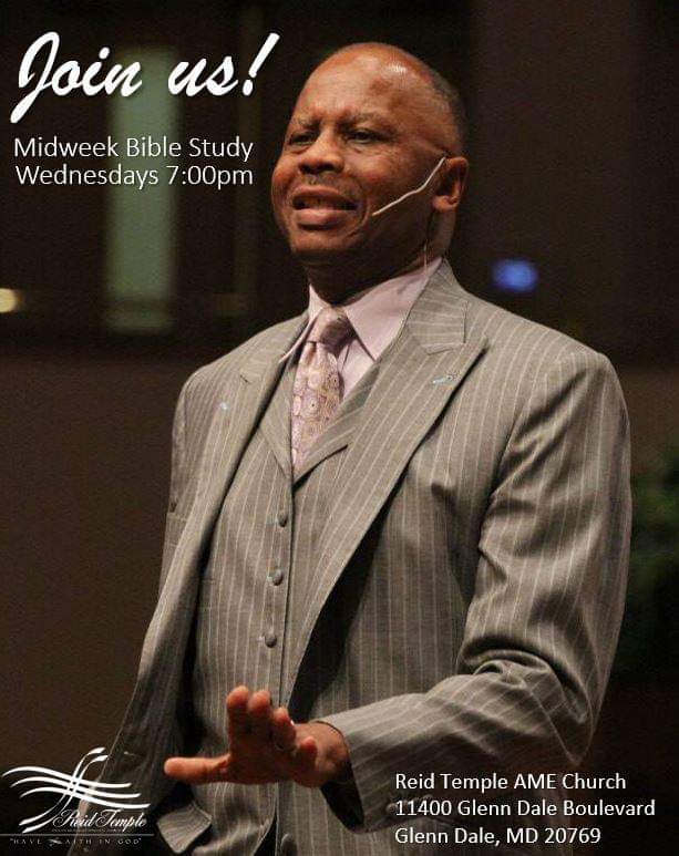 reidtempleame's tweet photo. Join us for Mid Week Bible Study tonight at 7:00pm at the Glenn Dale Campus. Pastor Washington will be discussing "Money" and this teaching will not be broadcast. So come on in tonight and join us. #RTAMEC #Midweek2019 https://t.co/lQ7jFK1sxi