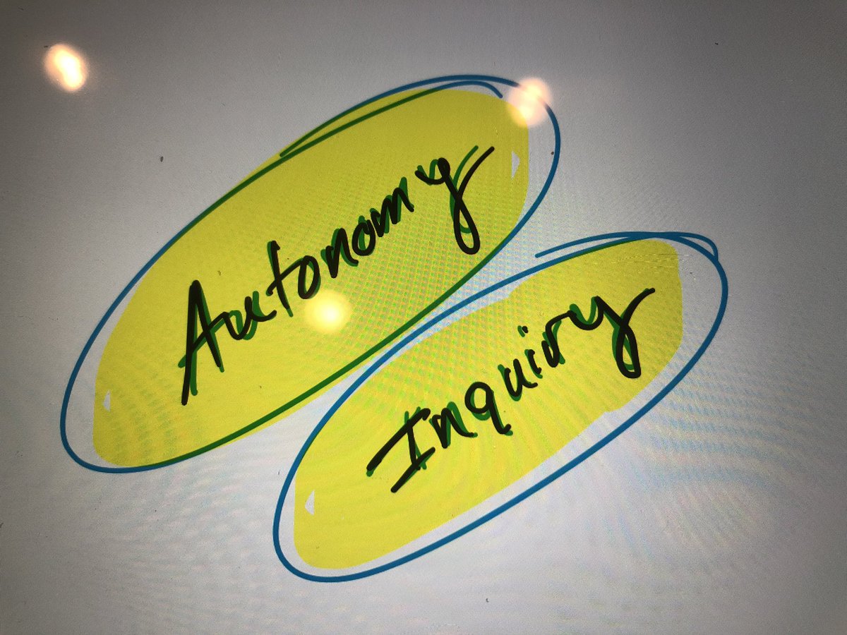 #n2dxd Let’s create lessons to promote student autonomy and inquiry to foster learning!