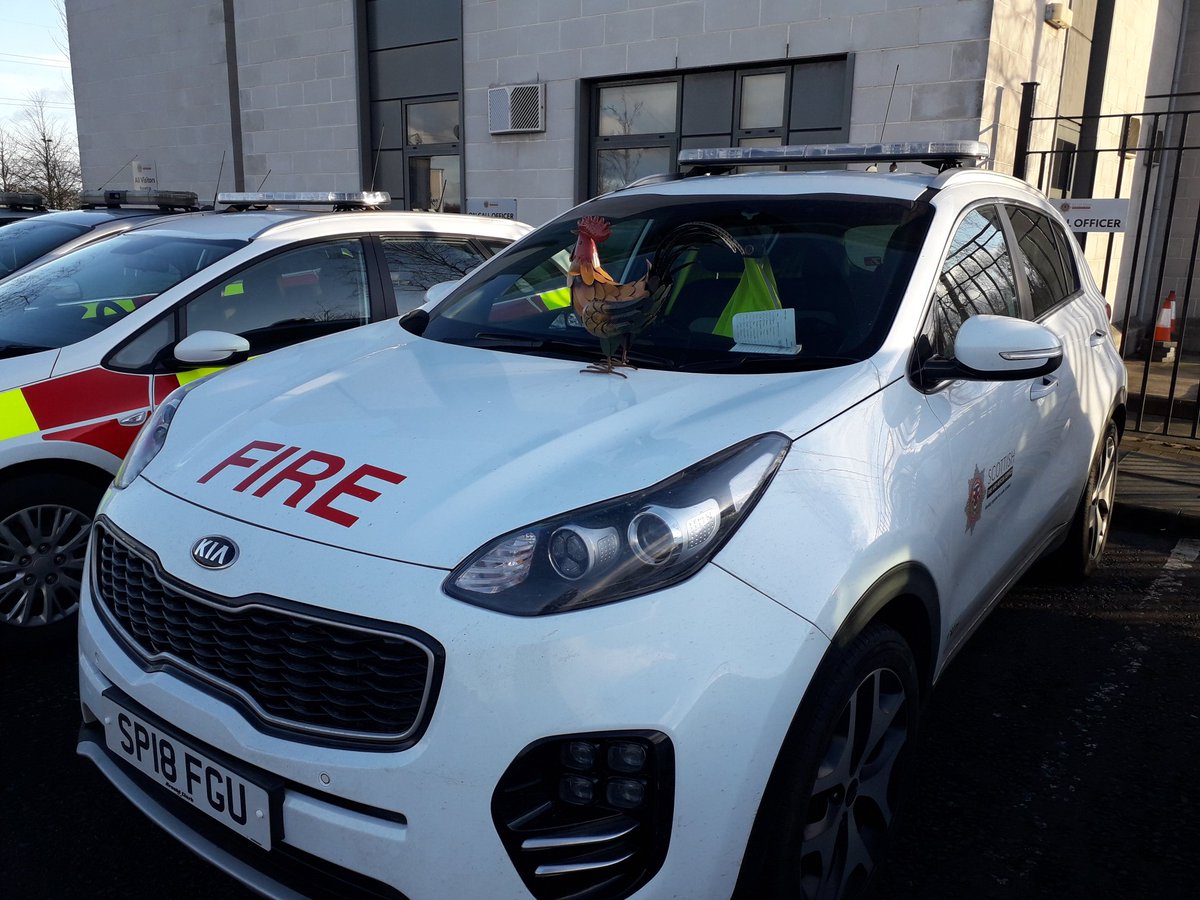 Met Chantelle today at Falkirk Fire Station. Kev think she needs a wash 👍