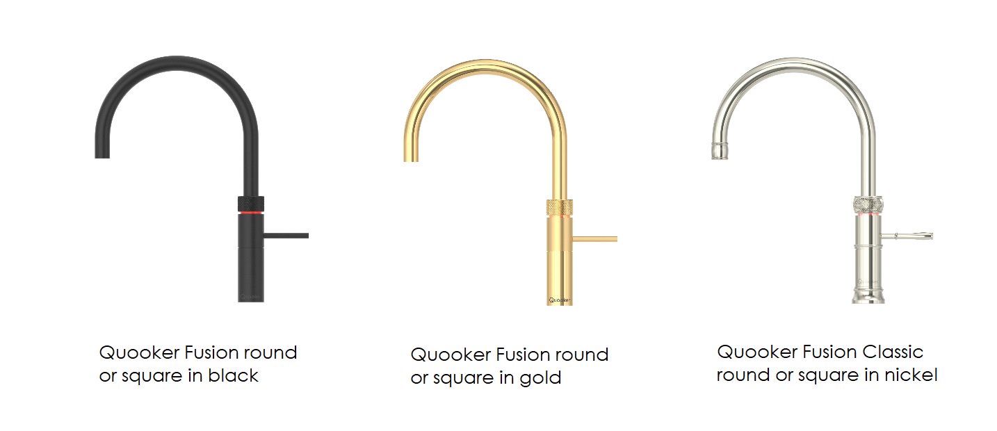 Quooker UK on Twitter: "New for 2019 are these exciting finishes. The Fusion is now in sleek black or luxurious gold, while our Fusion now comes in a stunning nickel