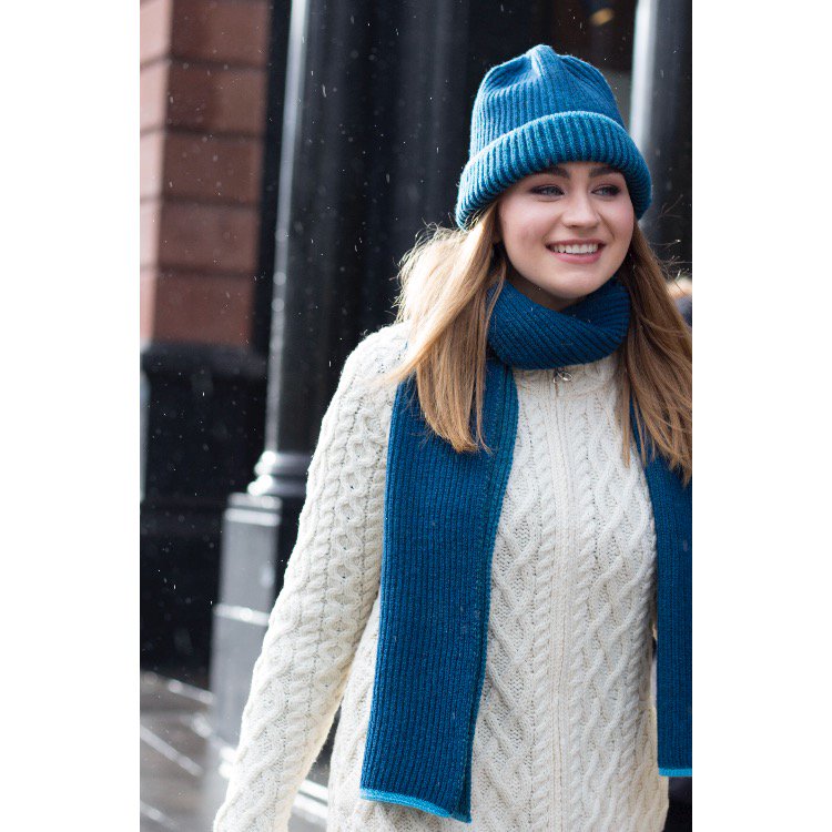 Be sure to pop in to <a href="/House_ofIreland/">House of Ireland</a> this week to avail of our discounts on all hats and scarves like this gorgeous @<a href="/aineknitwear1/">Aine Knitwear</a> combo! #houseofireland #irishknitwear #wintersale