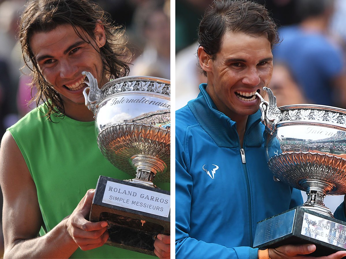 Our #10yearschallenge 😉🏆 2008 vs 2018 <a href="/RafaelNadal/">Rafa Nadal</a> 
🔜 #RG19