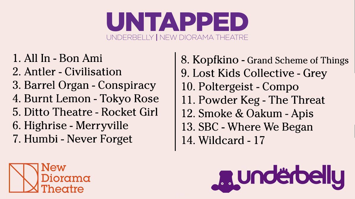 newdiorama's tweet photo. NEWS! Delighted to present the 2019 NDT/@FollowTheCow Shortlist! We had some truly amazing applications, and competition was fiercely competitive. Well done to our 14 finalists! 

Also over the moon that the 2019 Untapped Award is being supported by the mighty @ace__london. https://t.co/wVA9icuDQz