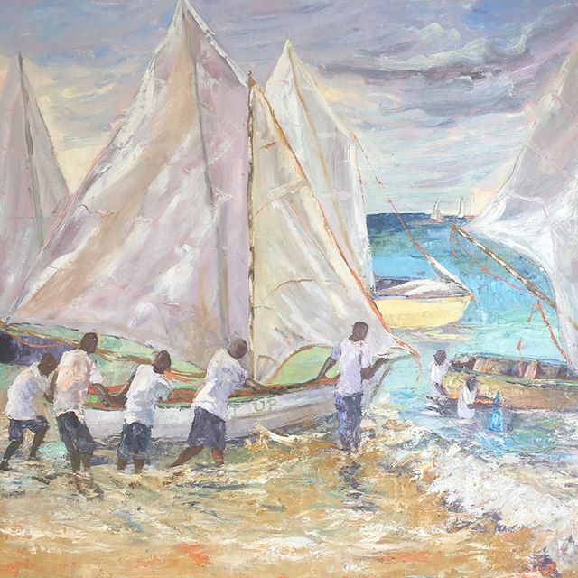 susanmains's tweet photo. Here is the rest of the story. #susanmains looking forward to #grenadasailingfestival and #grenadasailingweek on #grenadaartisland #oiloncanvas 48βx48β #artista #painting #instaart #instatravel #grenada π¬π©#Caribbean https://t.co/XCehwgJGqb