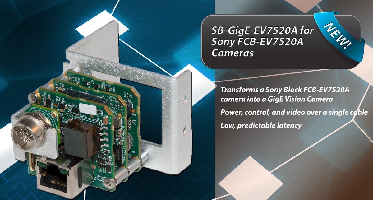 Pleora's tweet photo. NEW PRODUCT ANNOUNCEMENT: @Pleora Delivers Market’s First GigE Vision Interface for New Sony Block Camera https://t.co/CMuoPdIHXC #SonyBlock #FrameGrabber #MachineVision #GigEVision https://t.co/fwcJn5wakz