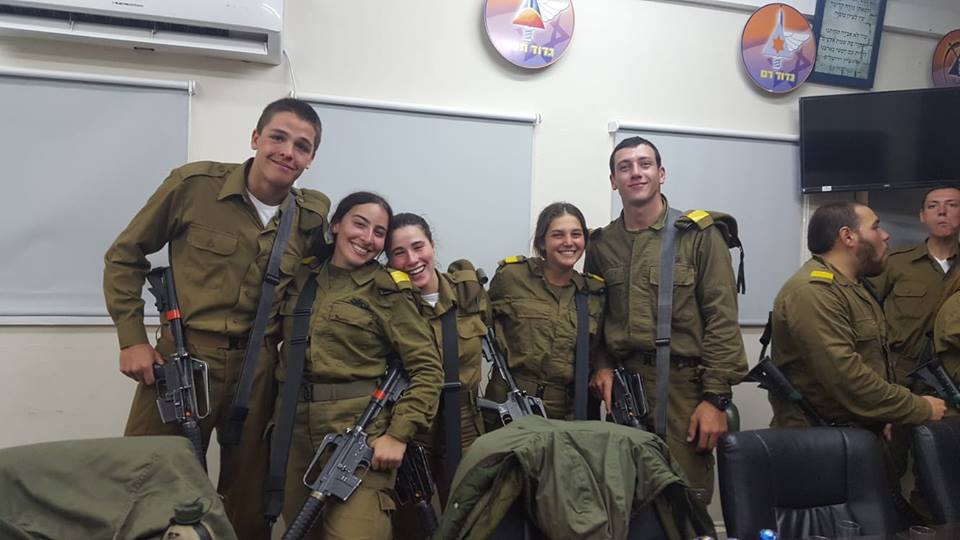 FIDF's tweet image. This group of Lone Soldiers began their draft into the IDF in November 2018 and FIDF has had the privilege of supporting them every step of the way. Today, they were officially sworn in! Mazal Tov and thank you for your dedication, and remember FIDF will always be there.